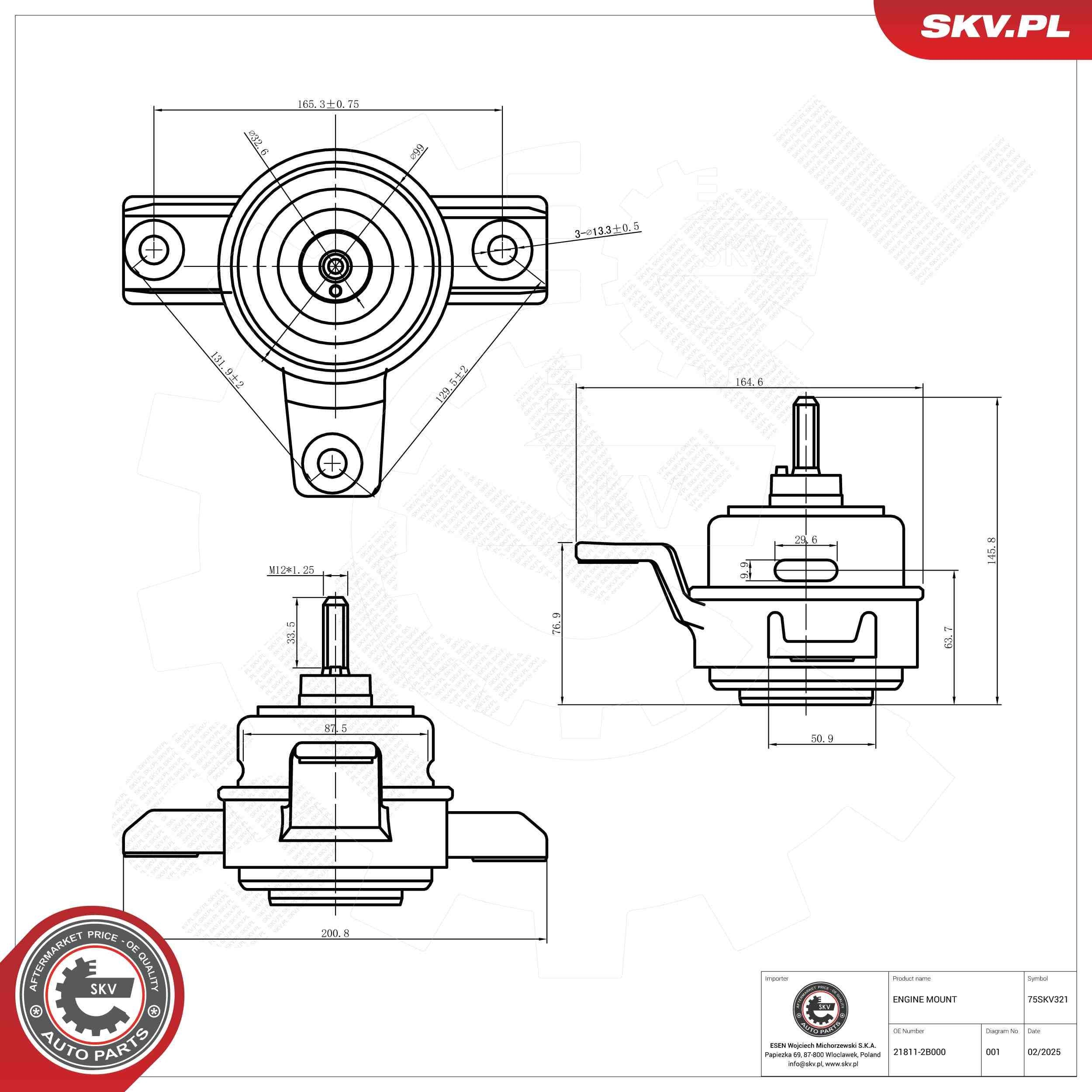 Купити Подушка (опора) двигуна, права Hyundai Veracruz  